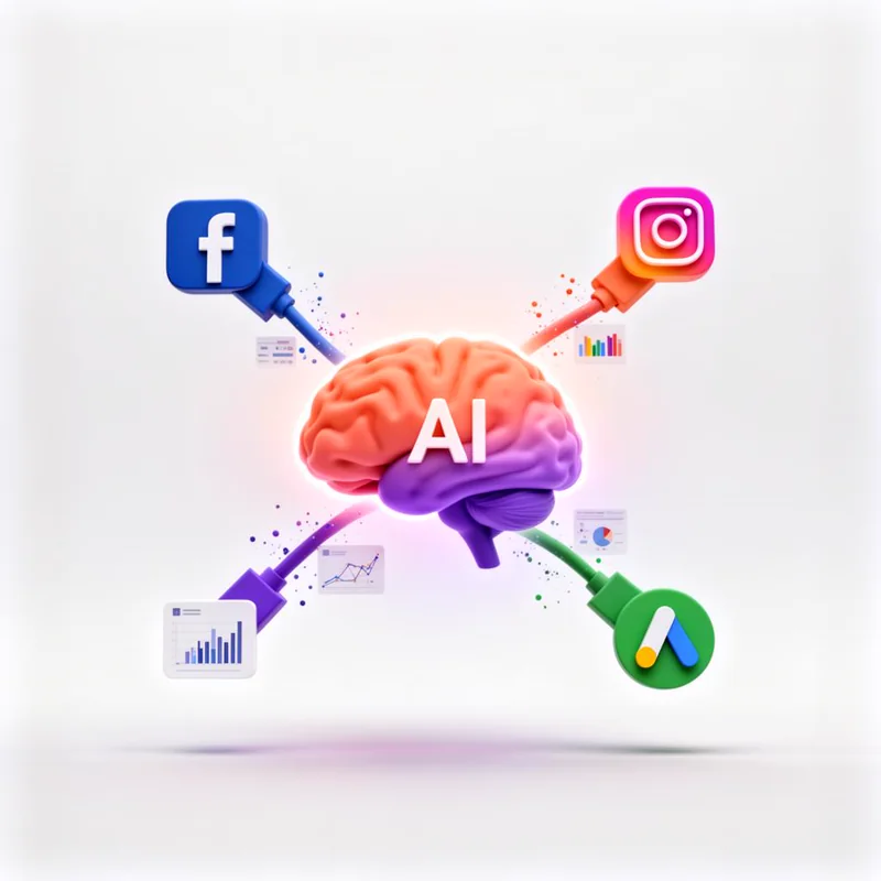 Connectory przesyłające dane z Facebook, Instagram i Google Ads do Mózgu Firmy AI